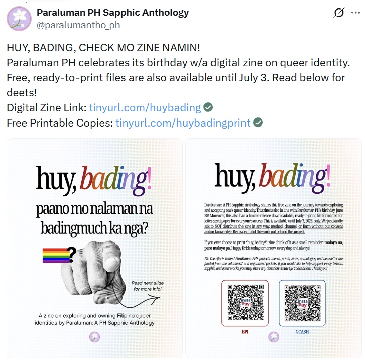 Paraluman: PH Sapphic Anthology type b ggd paraluman 1